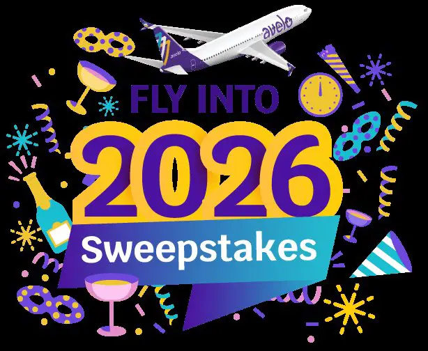 Avelo Fly Into 2026 Sweepstakes – Win 2 Round Trip Avelo Airlines Flight Tickets (10 Winners)