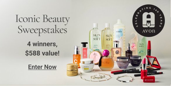 Avon Iconic Beauty Sweepstakes – Win An Iconic Avon Collection (4 Winners)