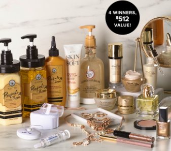 Avon Summer Glow Sweepstakes - $512 Beauty Prize Pack, 4 Winners