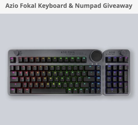 Azio Fokal Keyboard and Numpad Giveaway
