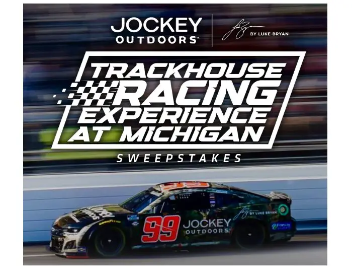 B.A.S.S., LLC Jockey X Trackhouse Racing Experience At Michigan International Speedway Sweepstakes - Win Two Pit Road Passes & More