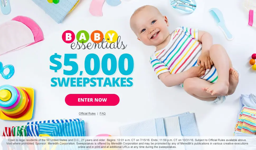Baby Essentials $5,000 Sweepstakes!