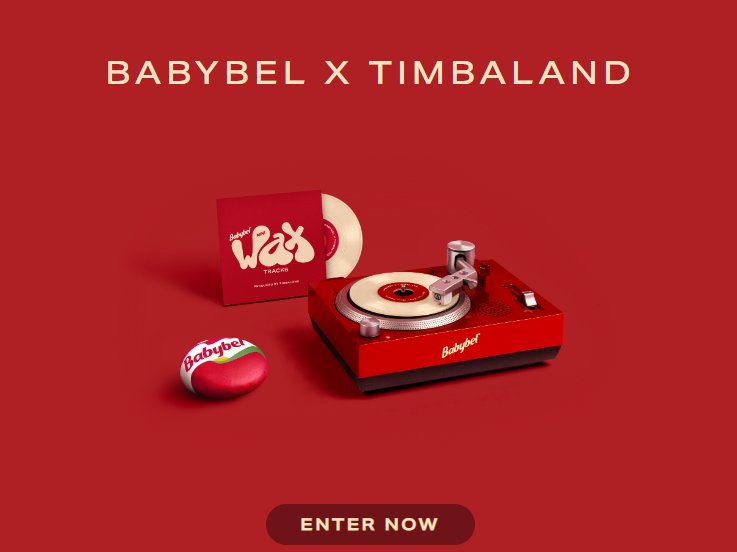 Babybel Mini Wax Tracks Sweepstakes - Win a mini record player + a mini vinyl record.
