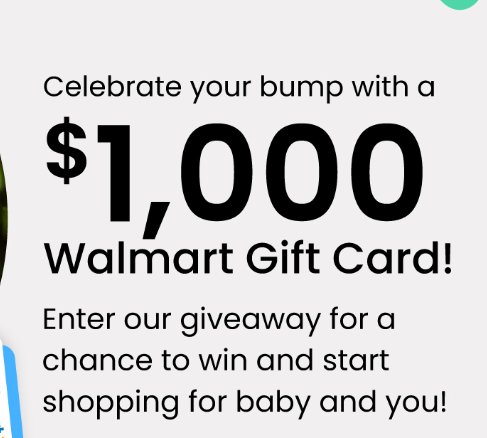 BabyCenter $1,000 Walmart Gift Card Giveaway