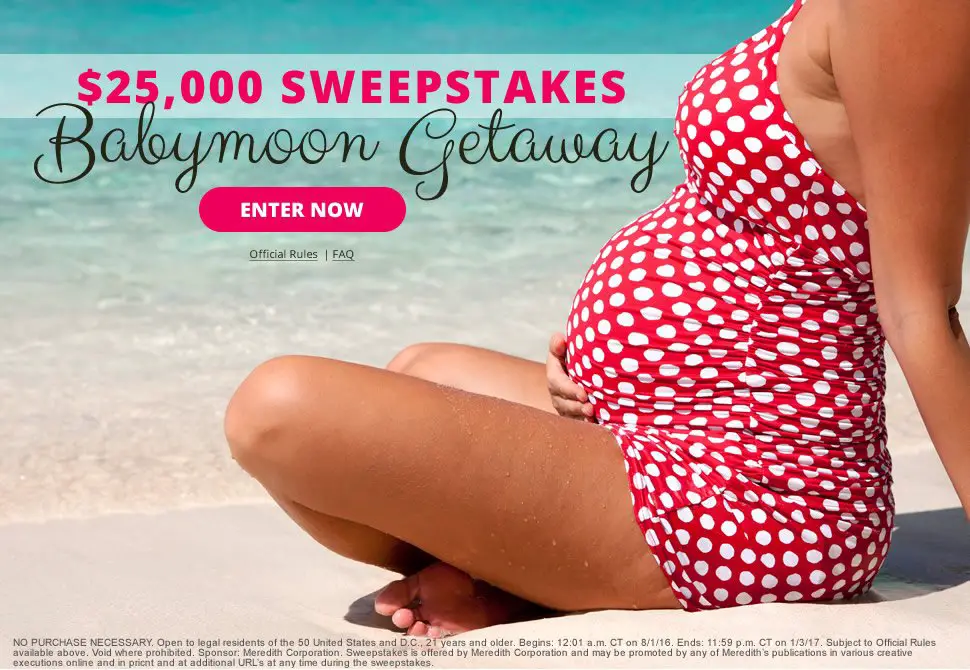 Babymoon Getaway >> $25,000 WOW!
