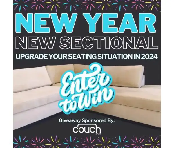 Couch.com New Year New Sectional Giveaway - Win A $4,000 Sectional Couch