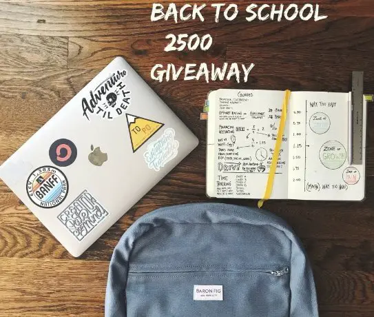 Back To School $2500 Giveaway! 5 Winners