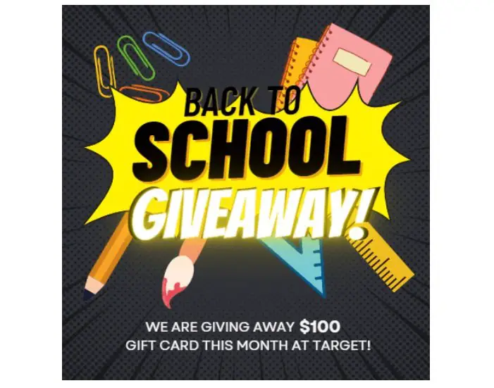 Back To School Giveaway - Win a $100 Target Gift Card