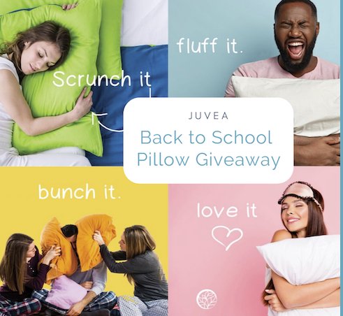 Back To School Pillow Giveaway