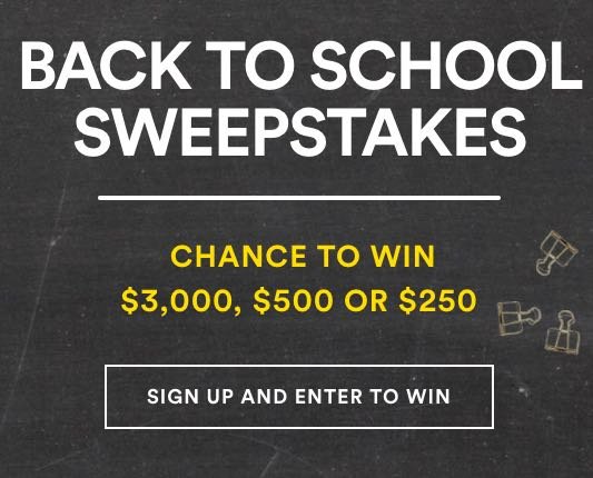 Back To Schools Covered Sweepstakes