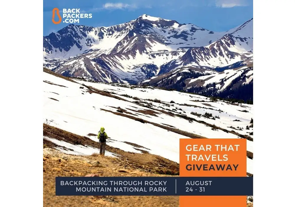 Backpackers.com Backpacking Through Rocky Mountains National Park Giveaway - Win Outdoor Gear And More