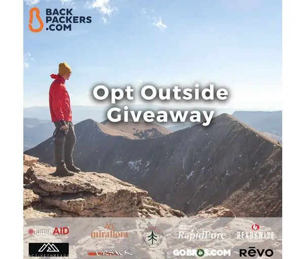 Backpackers.com Opt Outside Giveaway - Win Outdoor Gear and Gift Cards