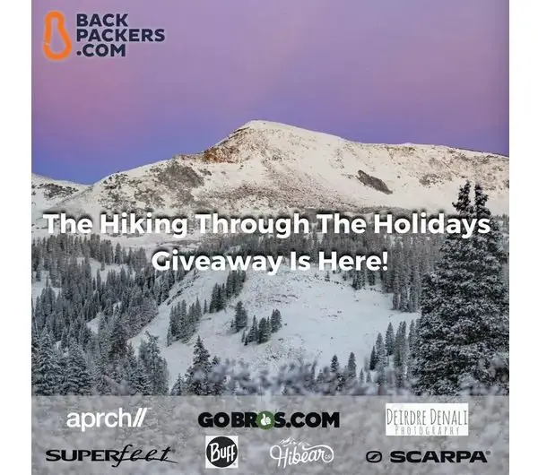 Backpackers Hiking Through The Holidays Giveaway - Win Gift Cards, Outdoor Gear & More (2 Winners)