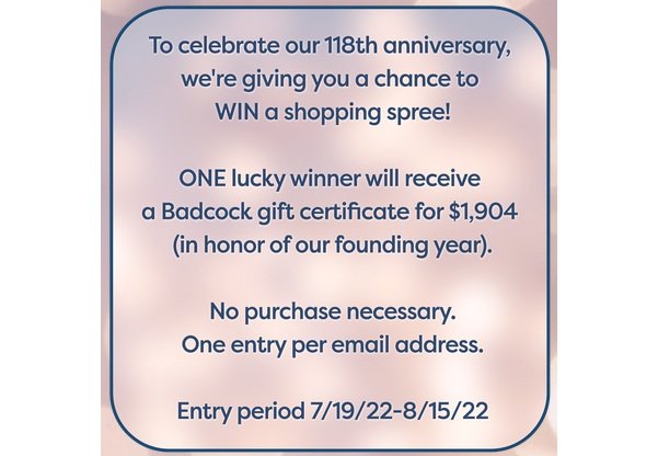 Badcock Home Furniture 1904 Sweepstakes - Win A $1904 Gift Card