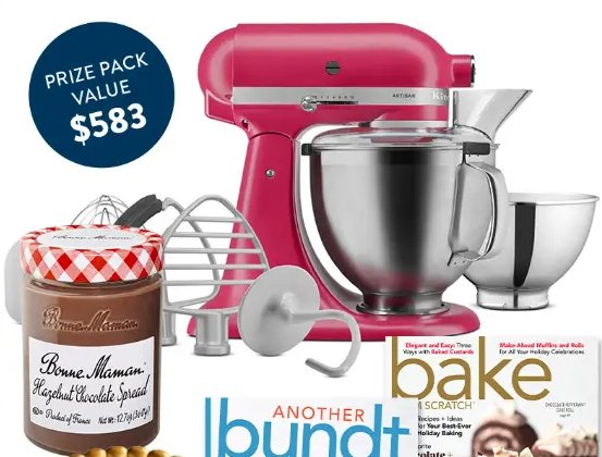 Bake From Scratch Fall Baking Giveaway - Win A KitchenAid Stand Mixer, A Cake Pan & A Cookbook