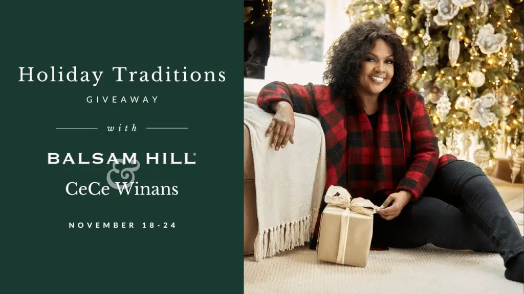 Balsam Hill & CeCe Winans Holiday Traditions Giveaway - Win A Decorated 7.5 Foot Christmas Tree + CeCe Winans  New Book