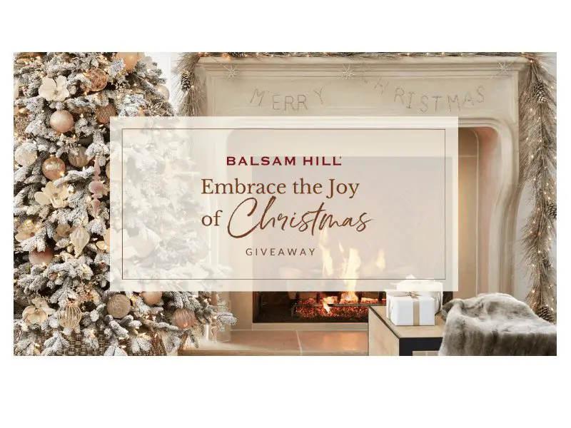 Balsam Hill Embrace The Joy Of Christmas Giveaway - Win A 7.5" Frosted Fraser Fir Christmas Tree