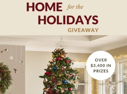 Balsam Hill Home For The Holidays Giveaway - Win A $3,450 Christmas Prize Package