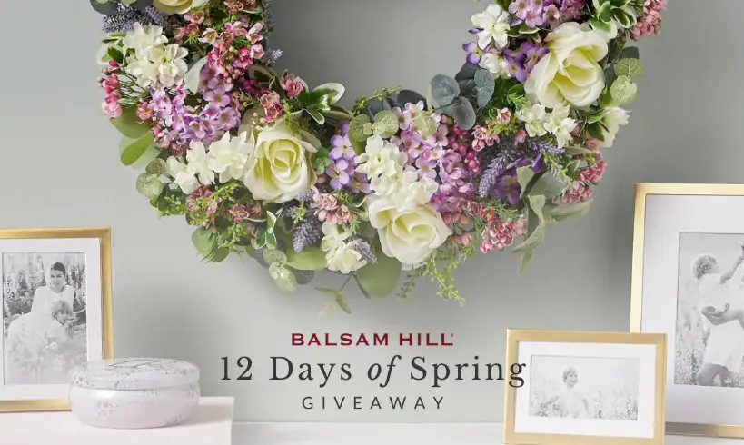 Balsam Hill's 12 Days Of Spring Giveaway - Win Outdoor Wreaths, Baskets, Lantern And Rabbit Sets And More