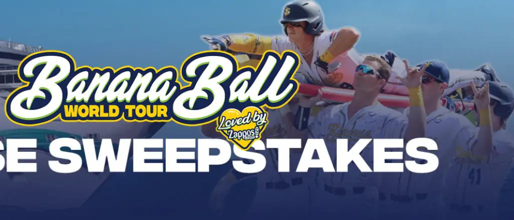 Bananaball World Tour Loved By Zappos Cruise Sweepstakes – Win A Free Cruise & Free Tickets To A Savannah Bananas Miami Game