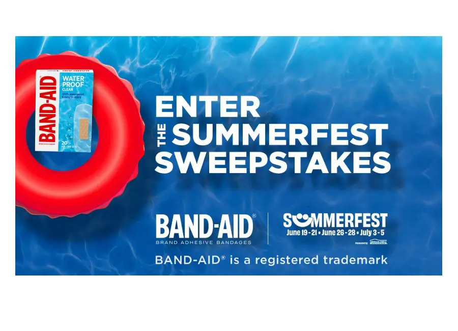 BAND-AID Brand X Summerfest 2025 Sweepstakes - Win Summerfest 2025 Tickets & More (5 Winners)