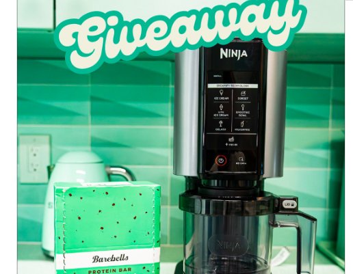 Barebells Ninja Creami Giveaway - Win Ice cream maker + 10 boxes of mint chocolate crisp bars