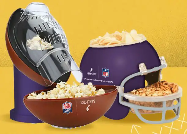 Barefoot & NFL Sweepstakes - Win A $1,000 Gift Card, Football Popcorn Maker, Wine Bar & More