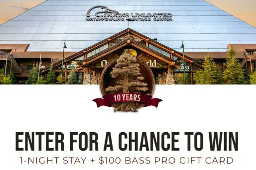 Bass Pro Shops and Big Cypress Lodge 10 Year Anniversary Giveaway - Win a $100 Bass Pro Shops gift card + a night at Big Cypress Lodge in Memphis
