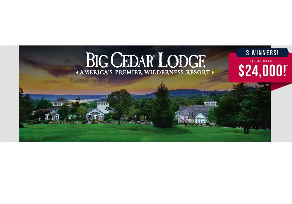 Bass Pro Shops And Cabela’s Honor The Brave Veterans Giveaway - Win An $8,000 Big Cedar Lodge Voucher (3 Winners)