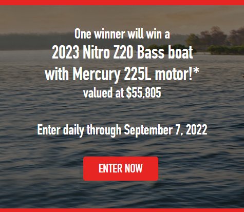 Bassmaster Jack Link's Hook The Beast Sweepstakes - Win A $55,000 Nitro Z20  Boat