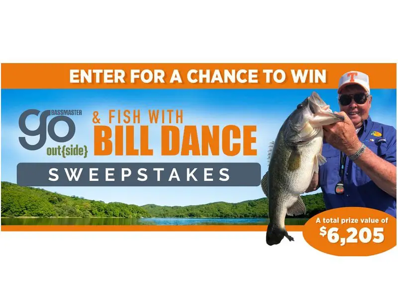 Bassmaster's Go Out(side) & Fish with Bill Dance Sweepstakes - Win A Fishing Trip Fishing with Bill Dance  & Some Gear