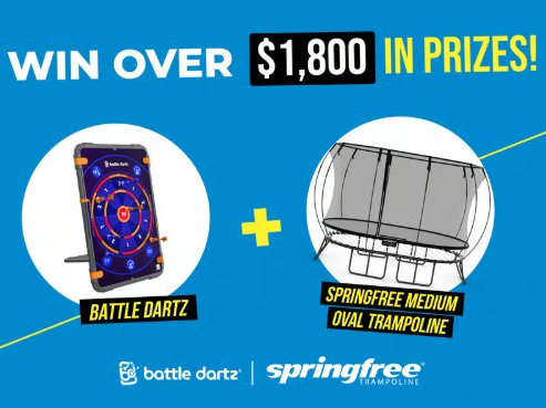 Battle dartz x Springfree Trampoline US Giveaway - Win The Ultimate Backyard Party Setup