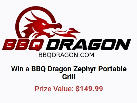 BBQ Dragon Zephyr Portable Grill Giveaway - Win a Grill
