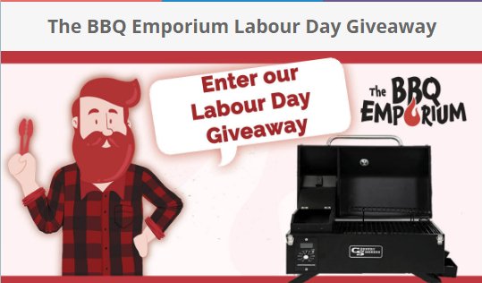 BBQ Emporium Labor Day Giveaway - Win A Country Smokers CS150 Portable Pellet Smoker