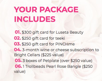 Be My Valentine Prize Package