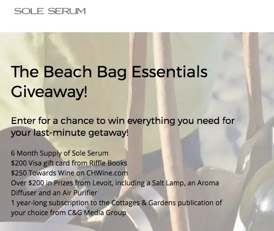 Beach Bag Essentials Giveaway