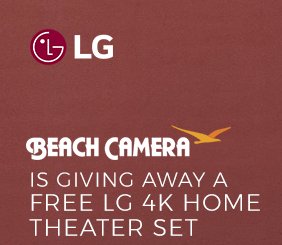 Beach Camera Home Theater Giveaway
