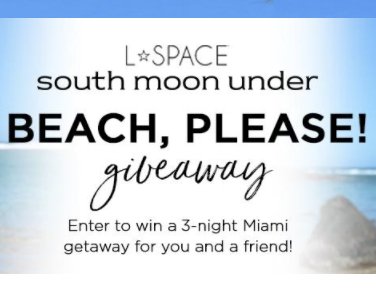 Beach, Please Sweepstakes