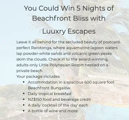 Beachfront Bungalow Island Escape Sweepstakes