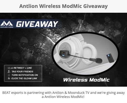 Beat eSports Antlion Wireless ModMic Giveaway