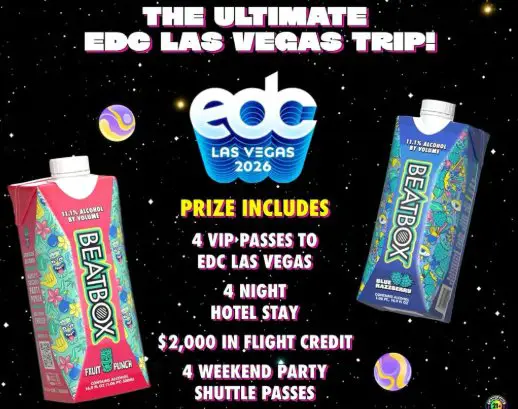BeatBox “Las Vegas Festival” Sweepstakes - Win a trip for 2 to EDC Las Vegas