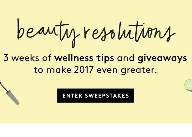Beauty Resolutions Sweepstakes