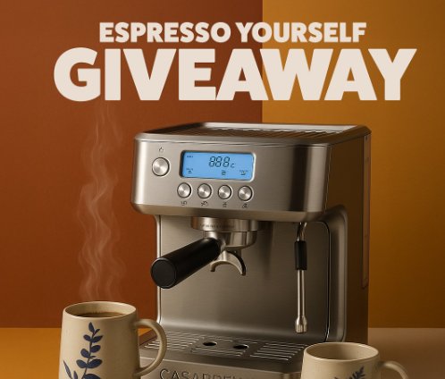 Bed Bath & Beyond Espresso Yourself Giveaway - Win an Espresso Machine & 4 Stoneware Mugs