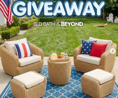 Bed Bath and Beyond Memorial Day Giveaway - Win a 5‑piece Wicker Patio Set