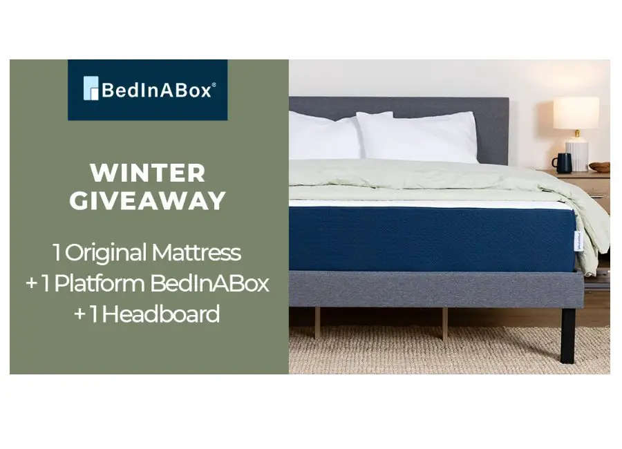 BedInABox Winter Giveaway - Win A Mattress, Platform & Headboard