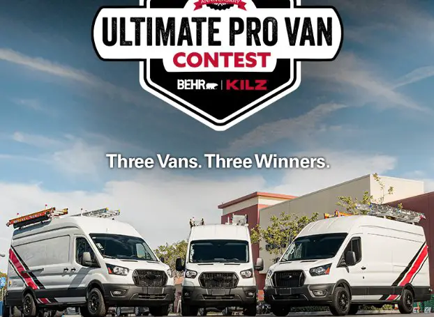 Behr And Kilz Ultimate Pro Van Contest - Win a custom 2024 Ford pro-painting cargo van