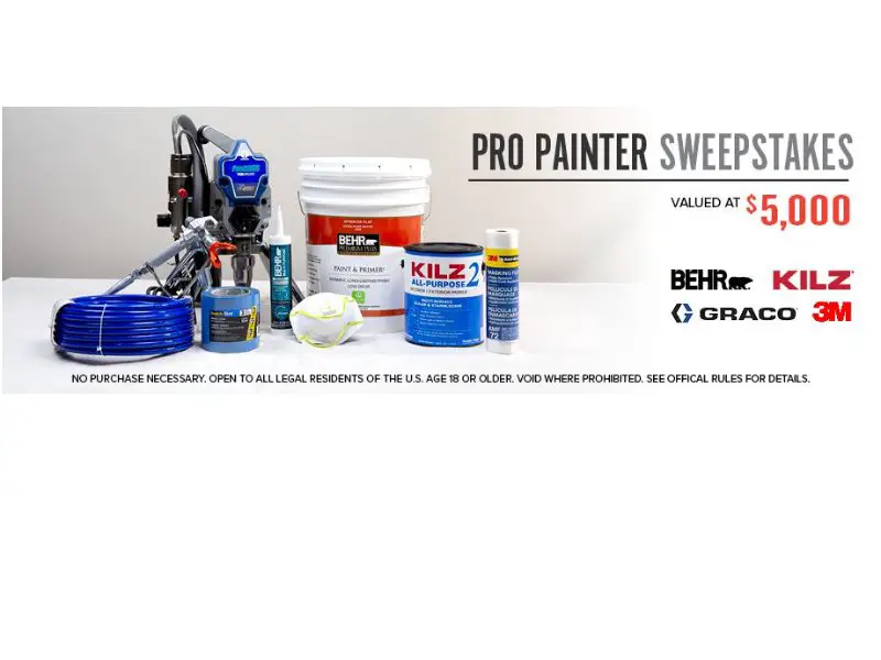 Behr Paint Company Pro Painter Sweepstakes - Win A Behr Professional Paint Package