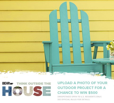 Behr Think Outside the House Sweepstakes