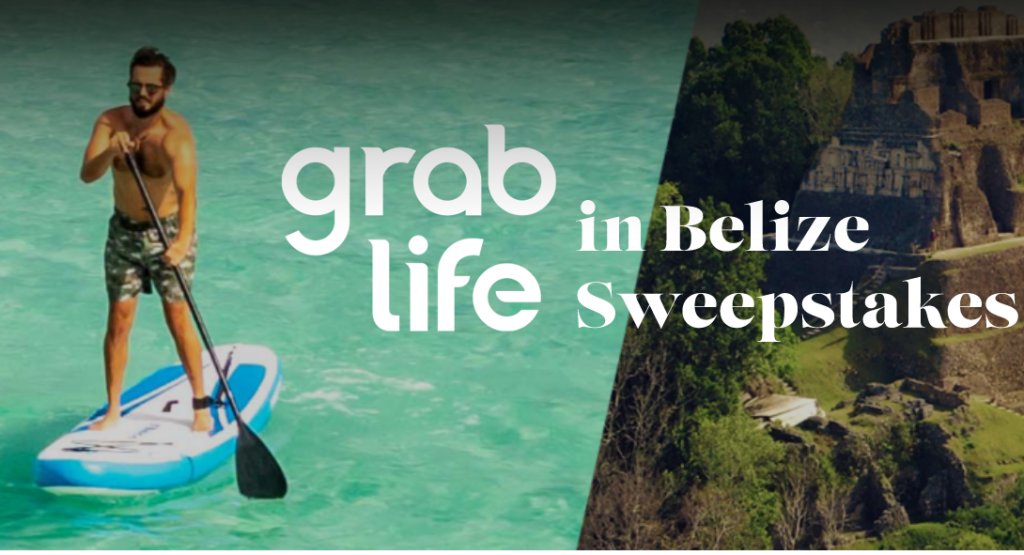 Belize Grab Life Sweepstakes – Win A Stand Up Paddle Board + Accessories