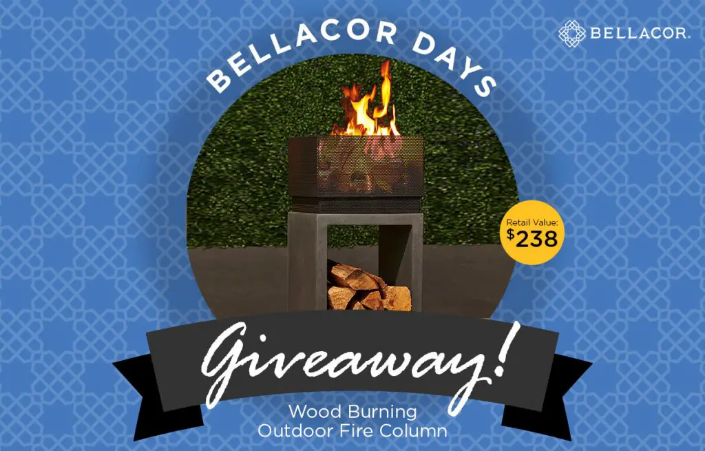 Bellacor Days Giveaway - Win A Wood Burning Outdoor Fire Column